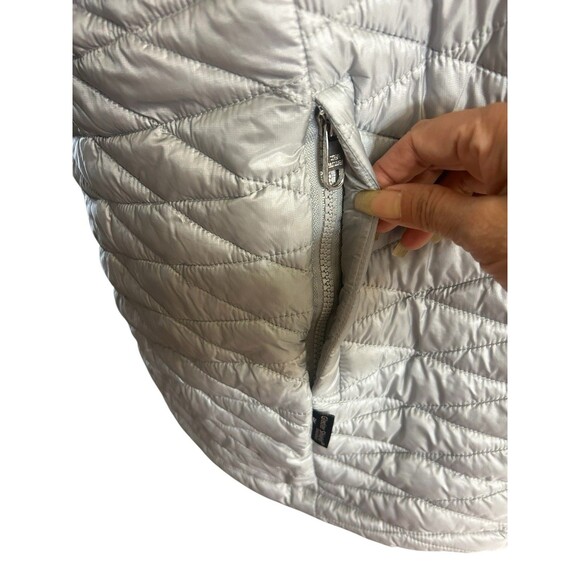 Steve Madden Glacier Shield  Insulated Womens XL Silver Hoodie Faux Fur Lined - Picture 12 of 16